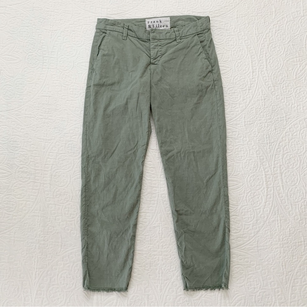 Frank & Eileen Cotton-Flax Wicklow‎ Trousers, Rosemary - Picture 2 of 8